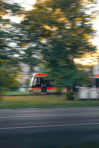 Gdański tramwaj w ruchu – studium panoramowania