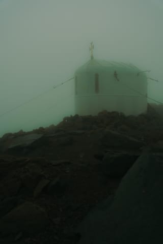 The Lonely Chapel Shrouded in Mist