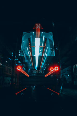 Tram long exposure