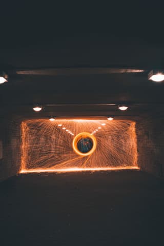 Steel wool long exposure
