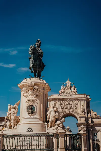 The Statue of King José I at Praça do Comércio