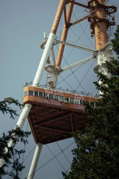 Detail of the Tbilisi TV Tower's Observation Deck
