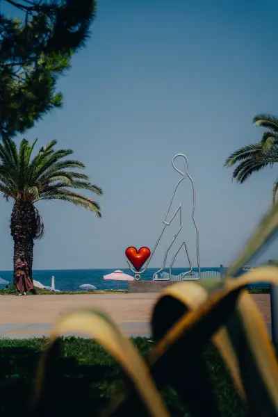 The 'Heart' Installation on the Batumi Seaside Boulevard