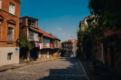 A Charming Cobblestone Street in Old Tbilisi
