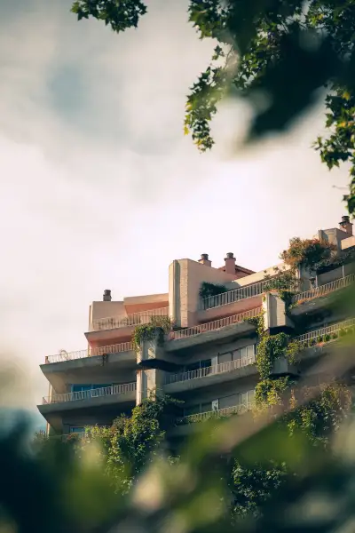 Greenery taking over building