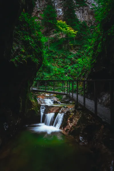 Small waterfall in Jánošíkové diery