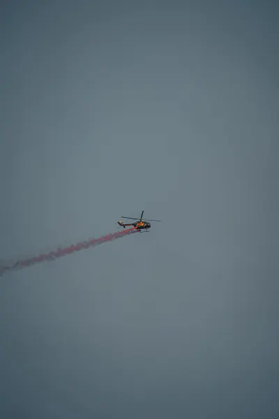 Red Bull aerobatic helicopter