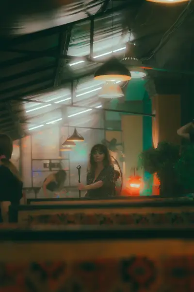 Atmospheric Interior of a Tbilisi Café