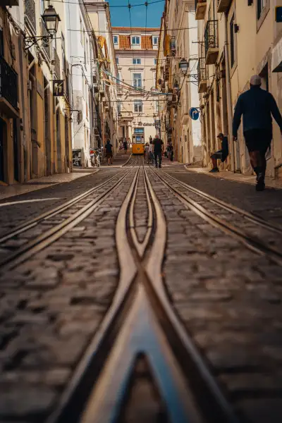 Track Perspective on the Steep Bica Street