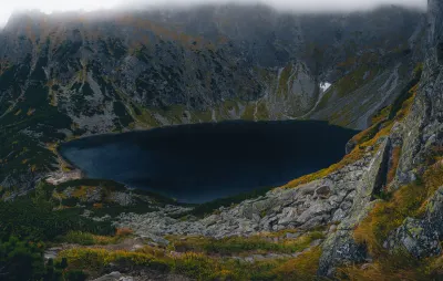 Black Lake below Mount Rysy