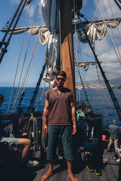 One of crew members of Santa Maria de Colombo