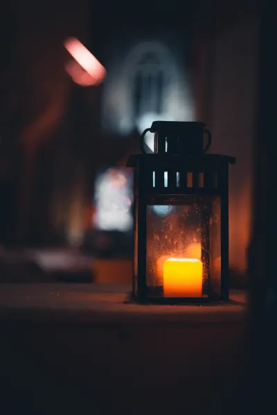 Old light in city centre