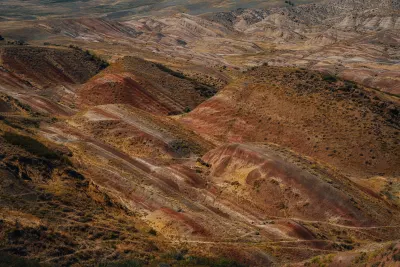 Multilayered Painted Hills Landscape
