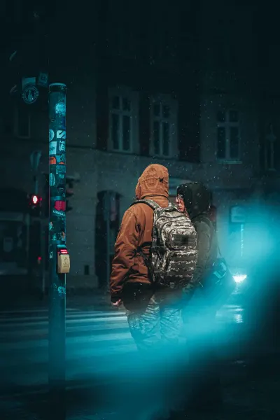 Waiting for green light