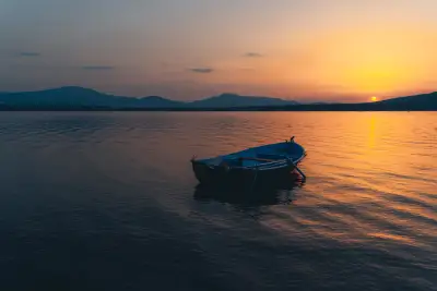 Boat and Sunset