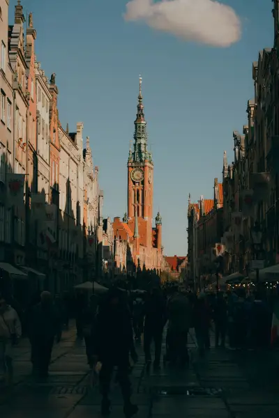 A Stroll Down Długa Street Towards the Main Town Hall