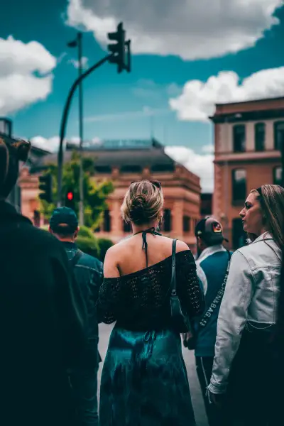 Woman dressed for San Isidro