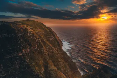 Sunset on Miradouro da Garganta Funda