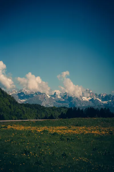 Mountain panorama near Lake Garda