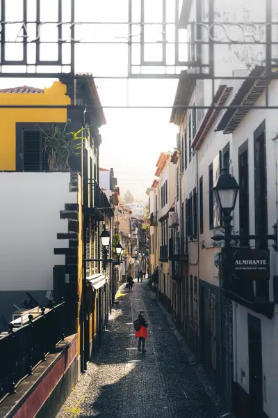 Narrow street of Funchal