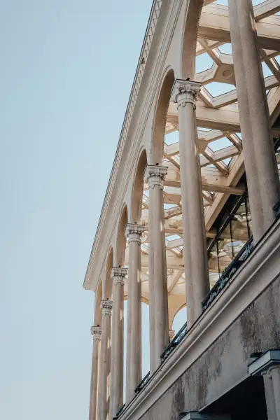 A Neoclassical Colonnade in Tbilisi