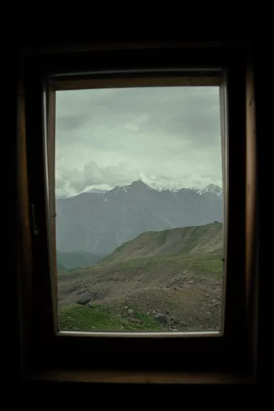A Framed View of the Caucasus Range