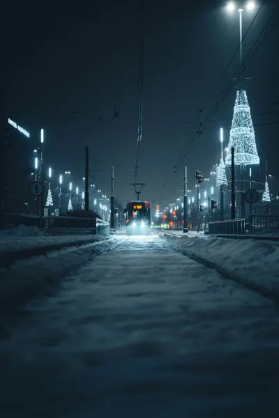 Winter tram