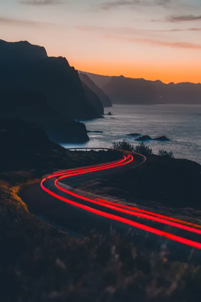 Twisty road towards Ponta do Rosto