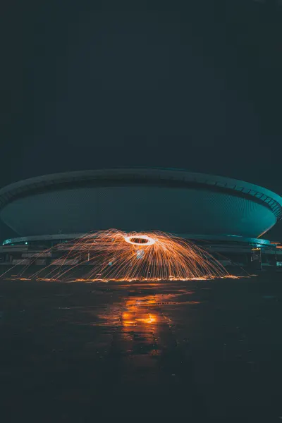 Steel wool long exposure