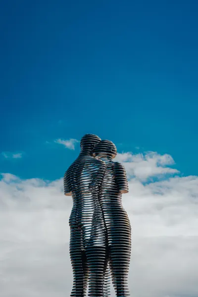 The Kinetic Sculpture 'Ali and Nino' in Batumi