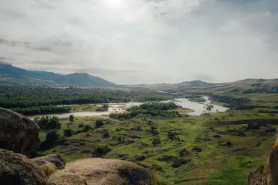 Uplistsikhe View of the River Mtkvari
