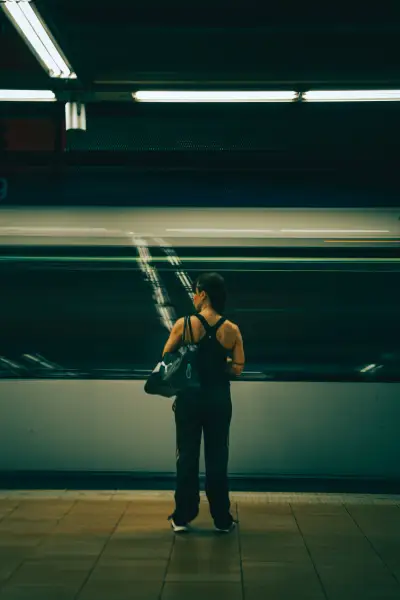 Long exposure of the metro