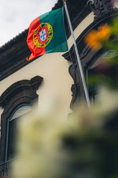 Flag of Portugal in Funchal