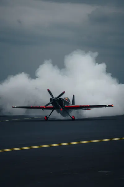Red Bull aerobatic plane