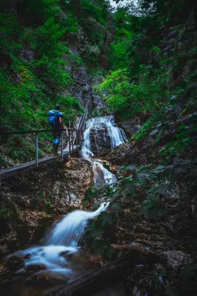 Water cascade in Jánošíkové diery