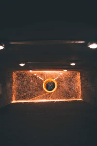 Steel wool long exposure