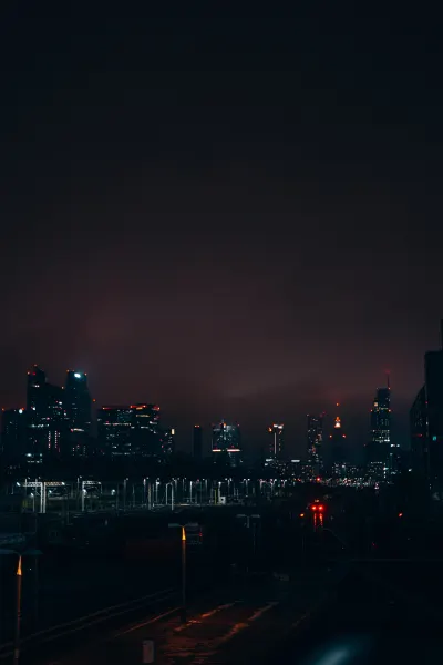 Warsaw panorama from Warsaw West train station