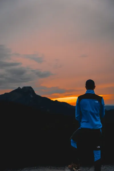 Sunset with Giewont in the background