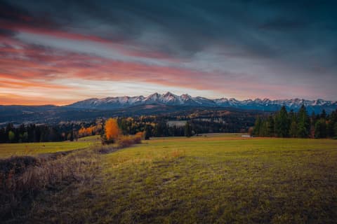 Autumn Sunrise Over the Tatra