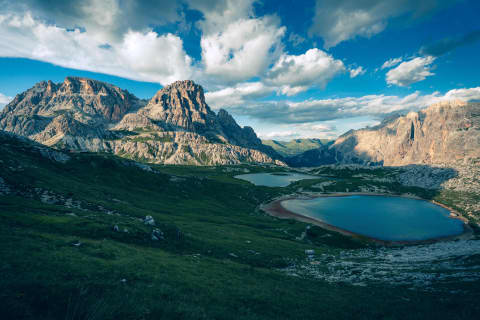 Wieczorne światło nad Laghi dei Piani