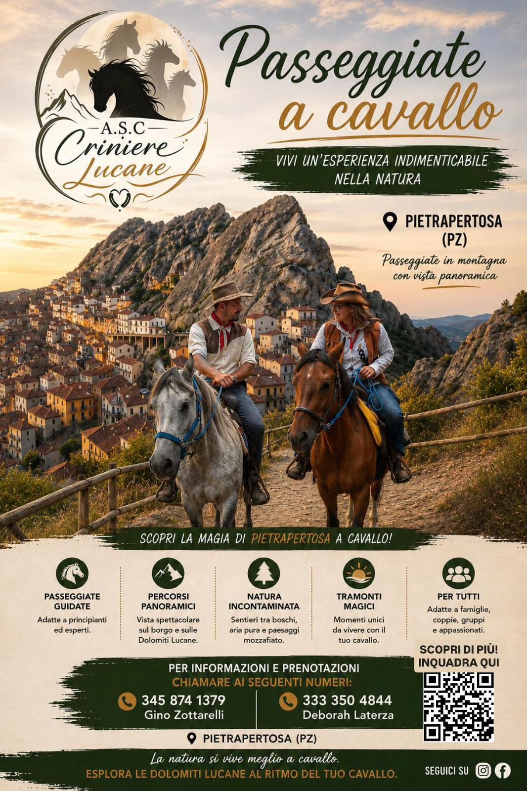 Passeggiata panoramica a cavallo