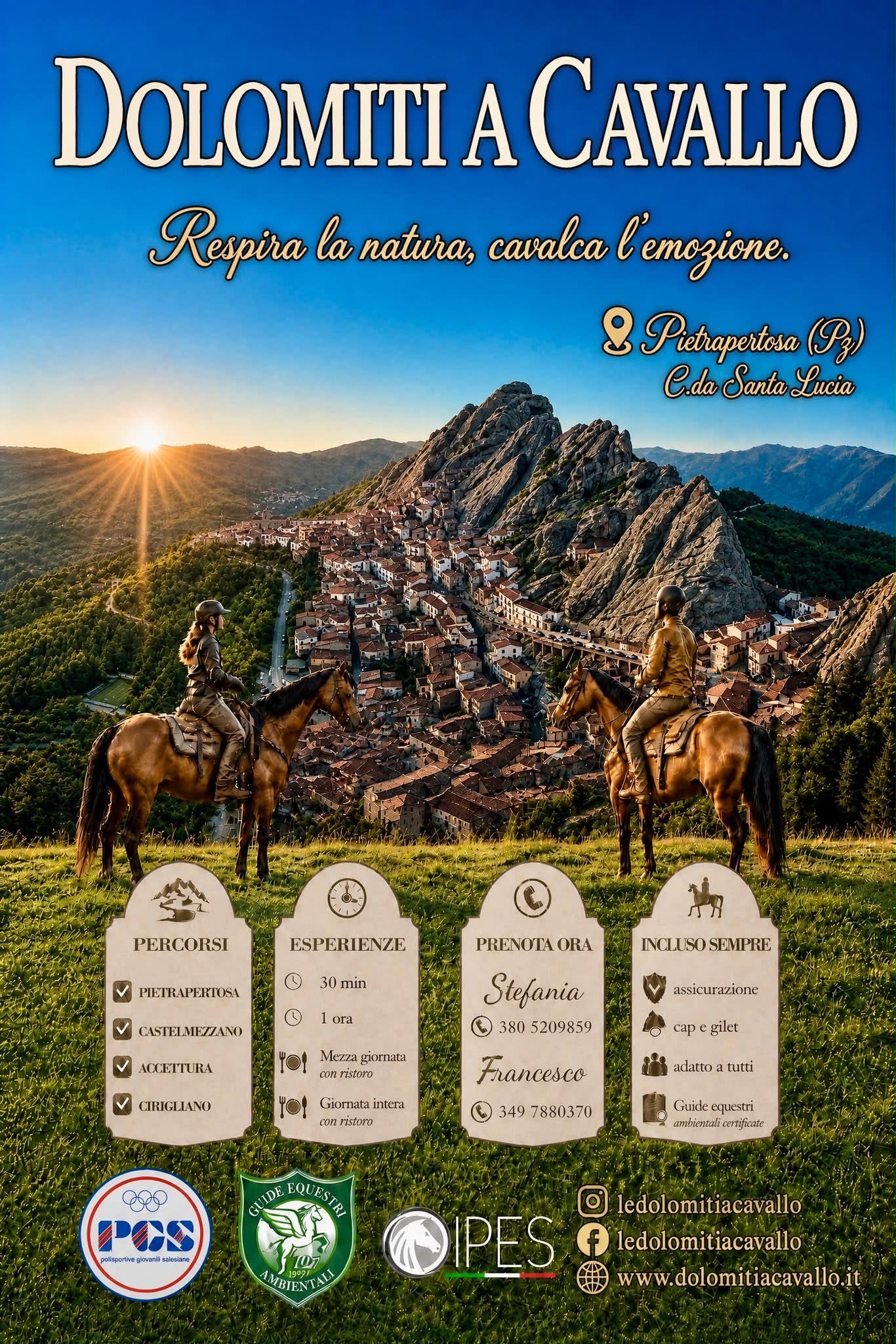 Nuova Apertura: Dolomiti a Cavallo a Pietrapertosa