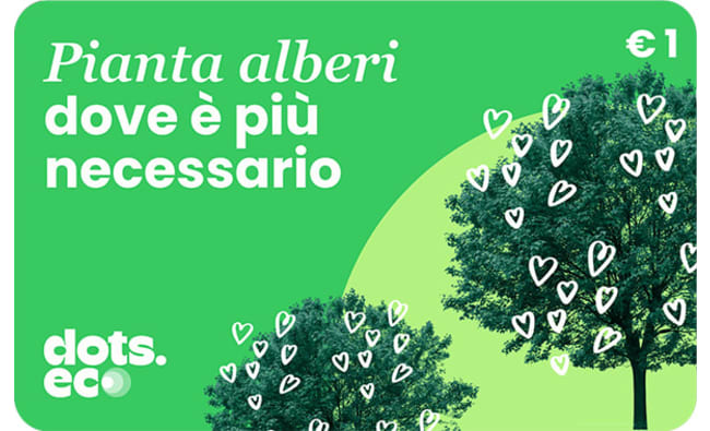 Dots.eco Pianta alberi dove è più necessario Gift Card