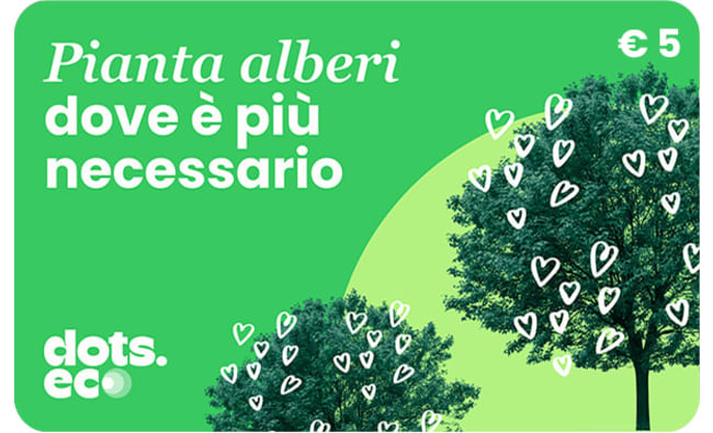Dots.eco Pianta alberi dove è più necessario Gift Card
