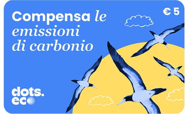 Dots.eco Compensa le emissioni di carbonio Gift Card