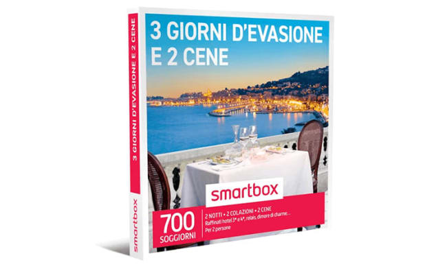 Smartbox 3 giorni d'evasione e 2 cene