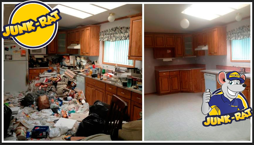 Before and after junk removal in Passaic County NJ