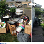 Yard Cleanout Before and After: Yard vs. Clean Yard by 1-844-JUNK-RAT
