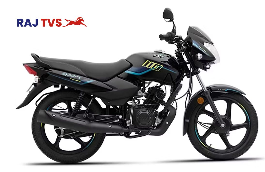 TVS Sport — Black Neon