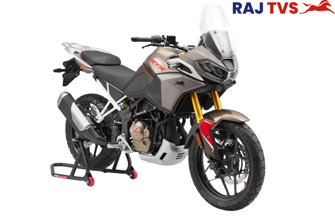TVS Apache RTX — Tarn Brown